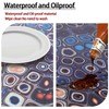 Opstellen Fitted Round Tablecloth for 45-54'' Inch Table Boho Waterproof