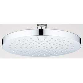 VeeBath Beta Round 8-Inch Rain Fall Fixed Shower Head 1/2" Ball Connector