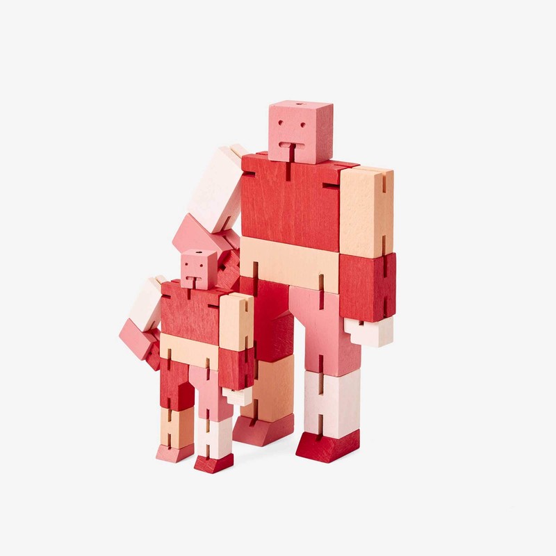 Cubebot® Capsule Collection | 3D Puzzle Robot | Red Multi