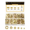 Siptenk 228PCS Brass Compression Sleeves Ferrules for Tube OD 1/2"