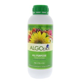 Algoflash All Purpose Formula - Liquid Fertilizer & Plant Food 1-Liter Bottle