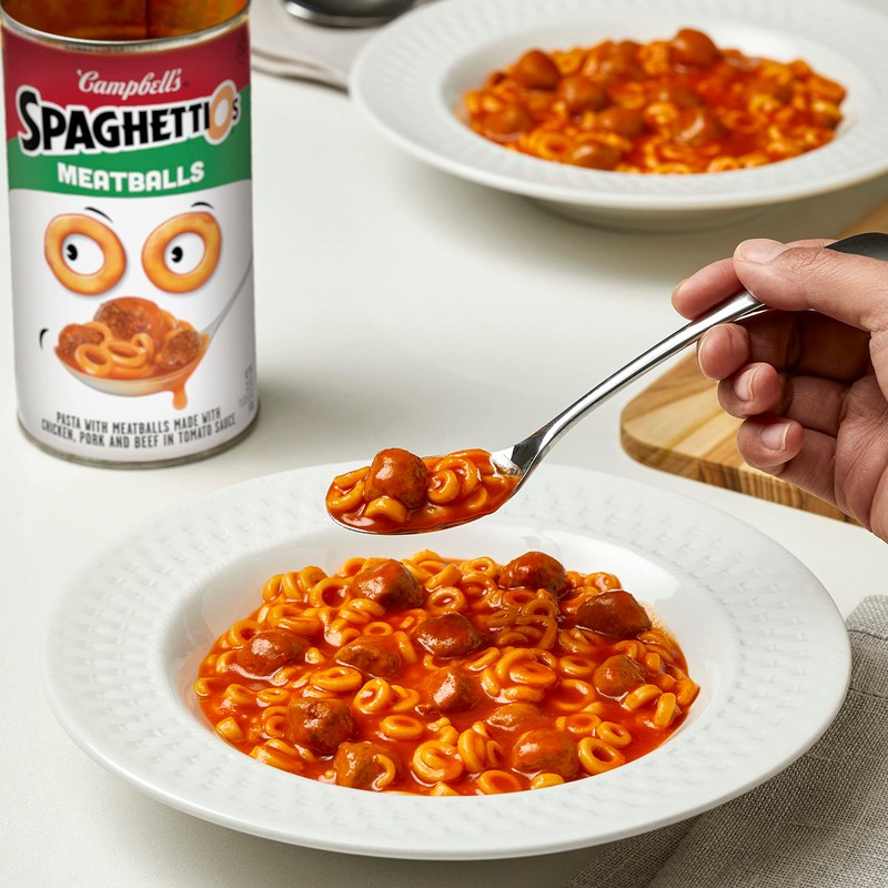 SpaghettiOs Canned Pasta with Meatballs, 22.2 oz Can (Pack of