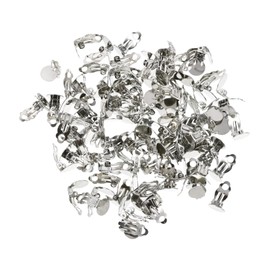 FOMIYES 100Pcs Non Pierced Ear Clips for Women Chic Ear Ornaments Smooth Surface Durable Material Comfortable DIY Jewelry Making Accessories