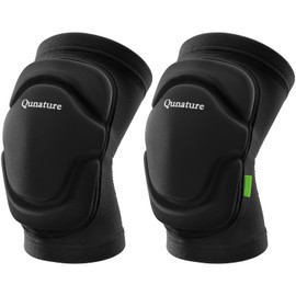 Qunature Knee Supporter, Sports, Soft Protector, Double Knee Set, Shock Absorbing, Windproof, Easy to Wear, For Bicycles, Bikes, Skateboarding, Climbing, Work, Skiing, Snowboarding, Basketball