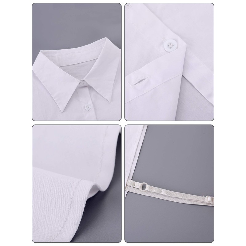 Tatuo 2 Pieces Fake Collar Detachable Collar for Women Shirts