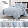 Chezmoi Collection Austin King Bedspread Set 3-Piece Pinsonic Quilted Oversized