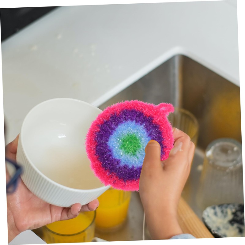 Hohopeti Dish Scrubber Set 3pcs Dish Towel Reusable Scrubbers Kitchen