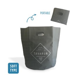 TAVARUA OT001/OT002 Portable Soft Bucket 48L / 38L Folding Waterproof Wet Bag (Matte Olive) (M (38 Liter)), green