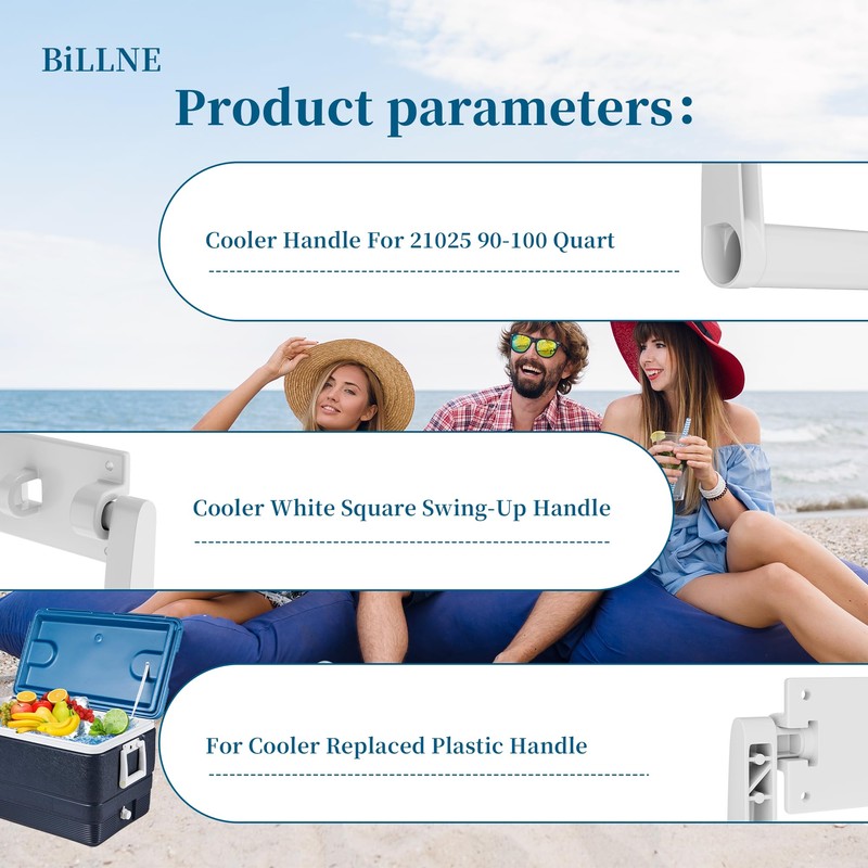 BiLLNE 2 Pack - 21025 Cooler Replacement Handles for 90-100
