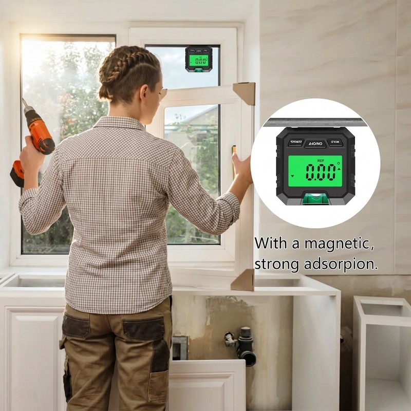 Digital Angle Gauge for Precise Angle Measurement – 360° Electronic