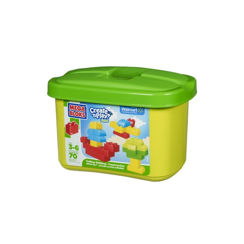 Mega Bloks Create N Play Green Tub Endless Building 70