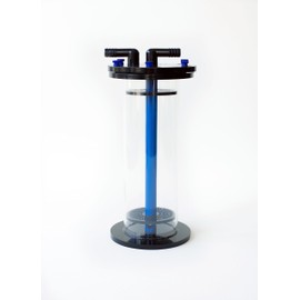 TL Reefs Fluidized Media Reactor 4", for GFO, Carbon, Biopellets, Etc (4x12 Without Pump Kit, Black)