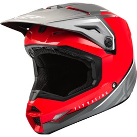 Fly Racing 2023 Adult Kinetic Vision Helmet (Red/Grey, Medium)