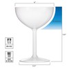Drinique Unbreakable Coupe Champagne Glasses (Set of 4) 8oz Classic