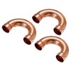 sourcing map U Shape Elbow 180 Degree Copper Pipe Fitting