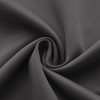Mrs.Naturall Door Curtains for Door Window,Small Blackout Valance Curtains,Dark Grey,36