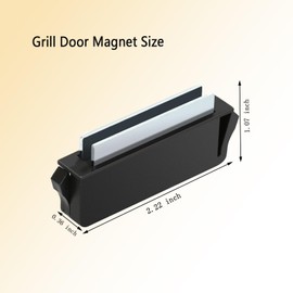 91357 Grill Cabinet Door Magnet for Weber Grill,Compatible with Genesis,Elite,Spirit,Napoleon Series Grill Door Magnet 2007 and Newer Replacement(2 Pcs)