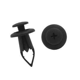 HEROFFIX 50Pcs Black Plastic Rivet Push-Type Expansion Screw Fastener Clips 9mm for Car Replace Parts