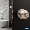 XFORT Bello Privacy Knob Set Satin Chrome, Door Knob with