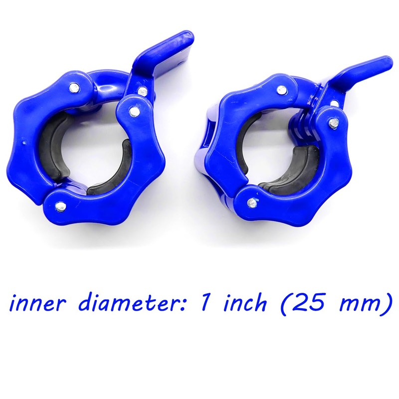 Tioamy Barbell Clamps Dumbbell Spinlock Collars Clips for Standard Weight
