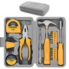 Hi-Spec 24pc Yellow Household DIY Tool Kit Set. Small Mini