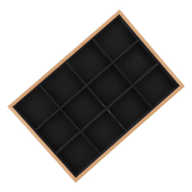 12 Grid Jewelry Tray Soft Elegant Appearance Strong Light Weight