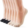 No Show Socks Women Nylon Low Non-Slip Thin Liner Socks