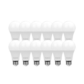 Luminus Led A19 Bulbs E26 Base 60W Equivalent (9W) 750 Lumens, 10000 Hour Lifespan, Non-Dimmable, 5000k Daylight, 12 Pack