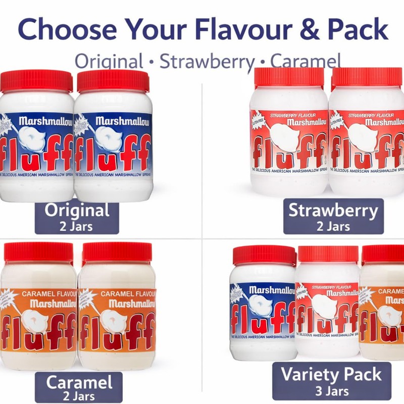 Marshmallow Fluff Spread – Sweet Marshmallow Creme for Baking, Desserts
