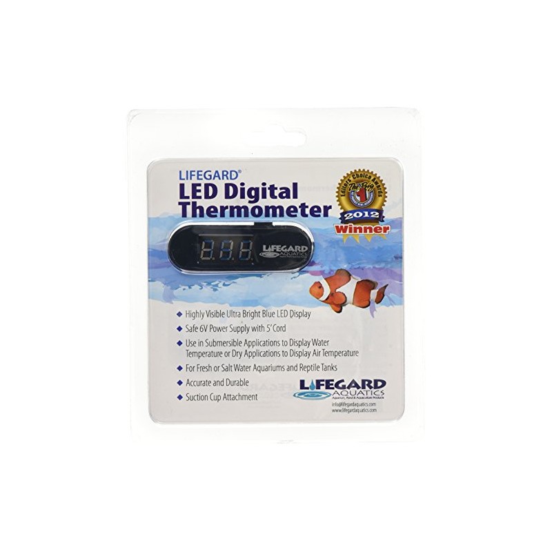 Lifegard Aquatics LED Digital Thermometer for Aquariums