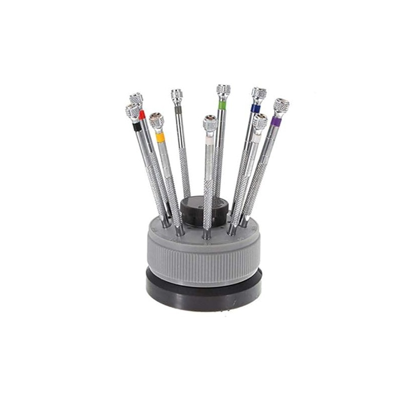 LLF New 9 pcs Precision Watch Flat Blade Slotted Screwdriver