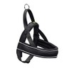 Hunter Racing Norwegian harness for dogs, nylon, reflective, coat-friendly, Black,