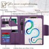 Toplive Portfolio 3 Ring Binder, Business PU Leather Padfolio Organizer