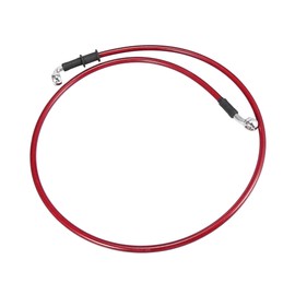REPAIROCK Universal 110cm 43.31" Motorcycle Brake Clutch Oil Hose Line Pipe Hydraulic Reinforced Stainless Steel Braided Red Auto Replacement Parts
