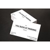 aahs Engraving Business cards (YOU SUCK AT PARKING)
