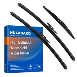 HULADAED® 24''+21''+12'' Silicone Windshield Wipers Replacement for 2017-2012 Traverse Wiper Blades,Original Factory Quality Automotive Wipers for MY Car-Front and Rear Wiper blade Set