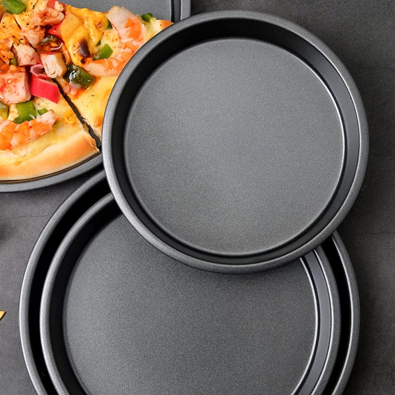 Operitacx Non Stick Pizza Baking Tray Carbon Steel Baking Pan