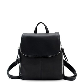 Gratante abb-g0040 Ball-Studded 3-Space Mini Backpack, Women's, Commuting to Work, Black