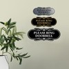 Signs ByLITA Designer Please Ring Doorbell Sign (Black Gold) -