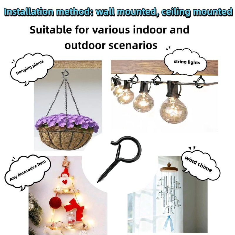 Uiivup 10Pcs Q-Hooks with seat Belt Buckles, Suitable for Hanging