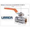 URREA 560.19 Válvula de Esfera Roscable 600 WOG 3/4”, Válvula