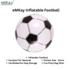 eMKay® Pack of 1 PVC Inflatable BLACK and WHITE Football