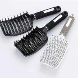 파마 곱슬머리빗 왕빗 곱슬머리브러 [검정] Perm Curly Hair Comb Large Curly Hair Brush [Black]