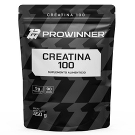 PROWINNER  Creatina 100 Pura en Polvo, Suplemento Alimenticio, 5g de Creatina por Porcin, Pre workout, 90 Servicios por Envase, Sobre de 450g         