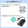 Sanwa Supply USB-HDMI Conversion Adapter/Display Adapter (USB A Connector Male