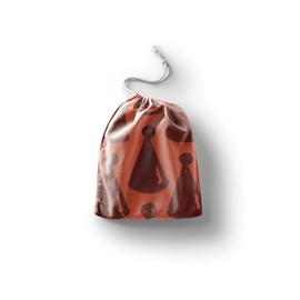 Le Jardin du Lin Printed Cotton Bags with Drawstring, Shopping Bag, Fabric Bag, Fabric Bag, Vegetable Bag, Reusable, Environmentally Friendly, Multipurpose, Foldable, Size: 20 x 30 cm