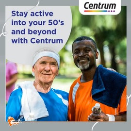 Centrum Silver Mens 50 Plus Vitamins, Multivitamin Supplement, 200 Count + Includes Venanciosfridge Sticker