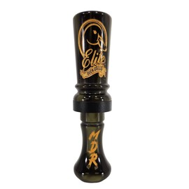 Elite Duck Calls Murder Acrylic Duck Call – Designed by 3X World Champion Brad Allen – Single or Double Reed – Mallard, Teal, Wood Duck, Gadwall, Pintail (MDR - Double Reed, Venom)