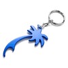 Komonee Palm Tree Blue Keychain Bottle Opener Key Chain Metal