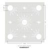Sunbright Wall Stencil - Large Stencils - Create Your Own